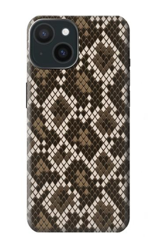 W3389 Seamless Snake Skin Pattern Graphic Case Cover Custodia e Flip Case per iPhone 15