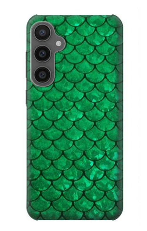 W2704 Green Fish Scale Pattern Graphic Case Cover Custodia e Flip Case per Samsung Galaxy S23 FE