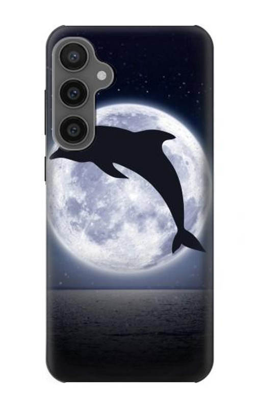 W3510 Dolphin Moon Night Case Cover Custodia e Flip Case per Samsung Galaxy S23 FE
