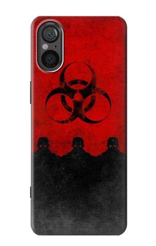 W2917 Biohazards Virus Red Alert Case Cover Custodia e Flip Case per Sony Xperia 5 V
