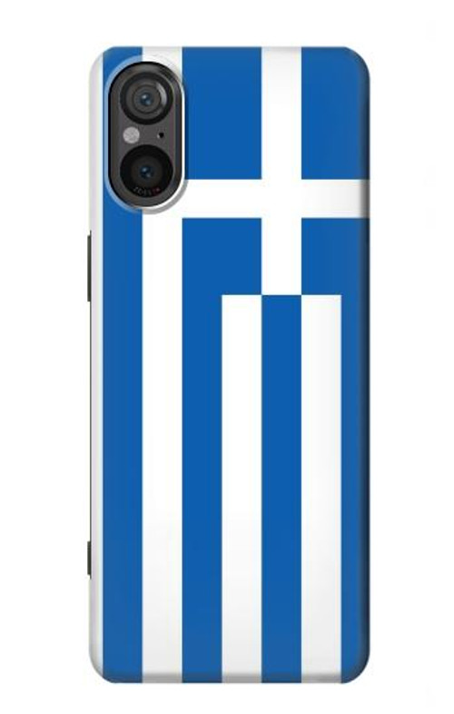 W3102 Flag of Greece Case Cover Custodia e Flip Case per Sony Xperia 5 V