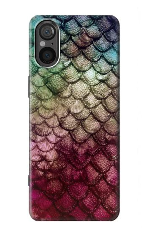 W3539 Mermaid Fish Scale Case Cover Custodia e Flip Case per Sony Xperia 5 V