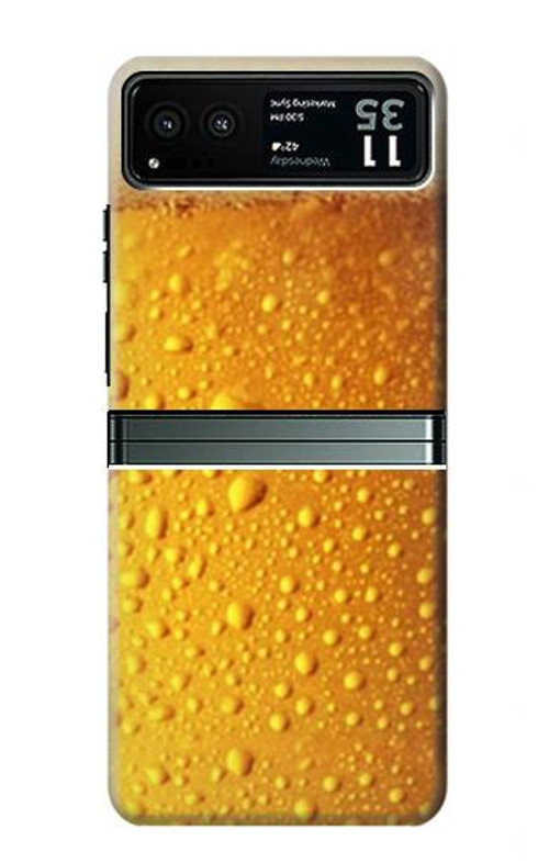 W0328 Beer Glass Case Cover Custodia e Flip Case per Motorola Razr 40