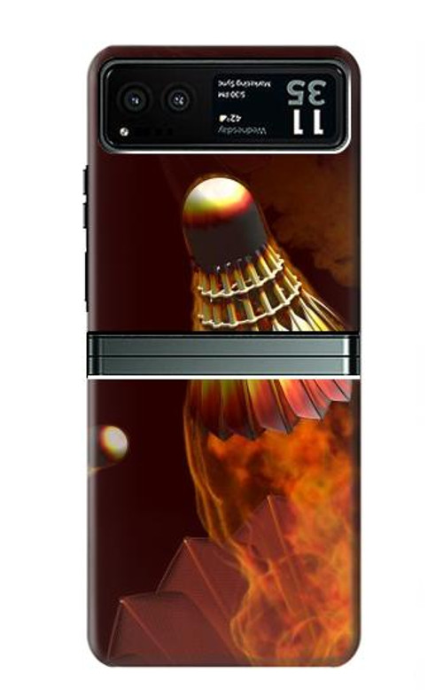 W1239 Badmintons Case Cover Custodia e Flip Case per Motorola Razr 40