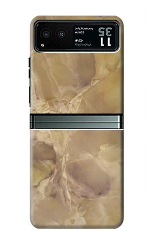 W3240 Yellow Marble Stone Case Cover Custodia e Flip Case per Motorola Razr 40