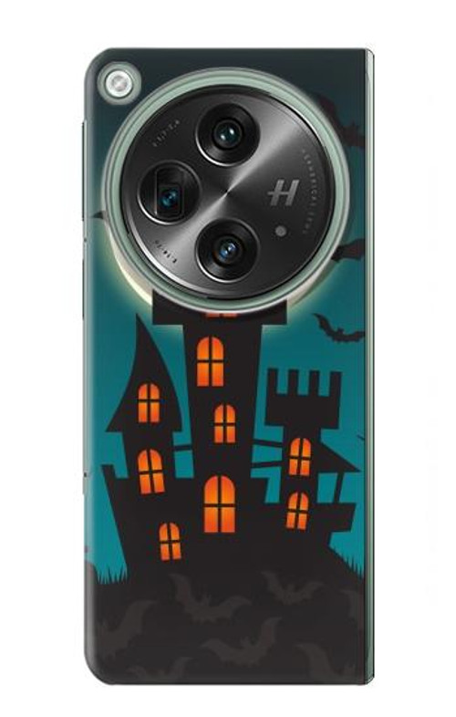 W3268 Halloween Festival Castle Case Cover Custodia e Flip Case per OnePlus OPEN