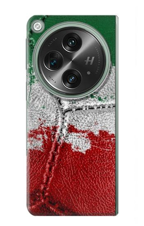 W3318 Italy Flag Vintage Football Graphic Case Cover Custodia e Flip Case per OnePlus OPEN