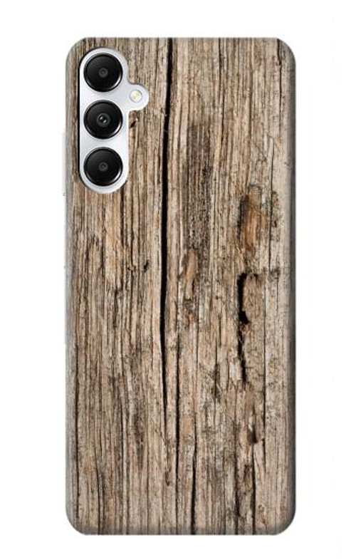 W0600 Wood Graphic Printed Case Cover Custodia e Flip Case per Samsung Galaxy A05s