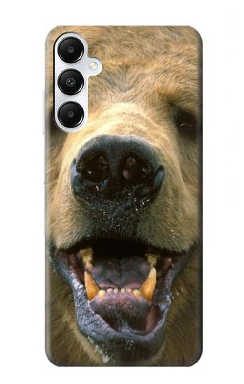 W0840 Grizzly Bear Face Case Cover Custodia e Flip Case per Samsung Galaxy A05s