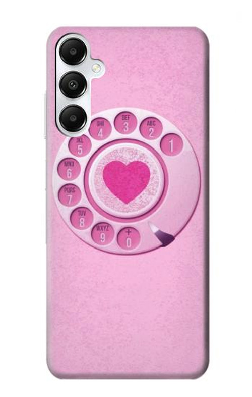 W2847 Pink Retro Rotary Phone Case Cover Custodia e Flip Case per Samsung Galaxy A05s