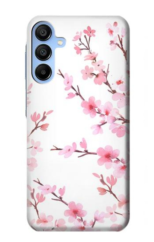 W3707 Pink Cherry Blossom Spring Flower Case Cover Custodia e Flip Case per Samsung Galaxy A15 5G