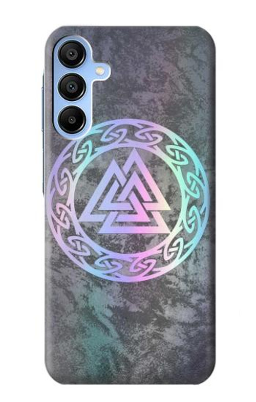 W3833 Valknut Odin Wotans Knot Hrungnir Heart Case Cover Custodia e Flip Case per Samsung Galaxy A15 5G