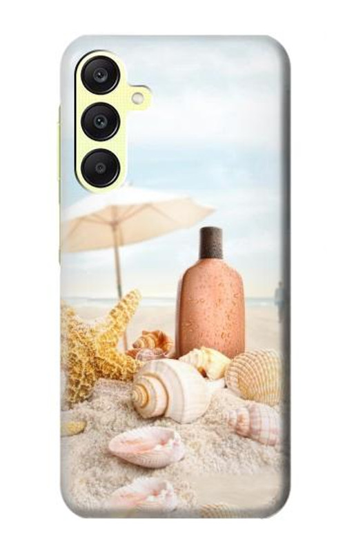 W1425 Seashells on The Beach Case Cover Custodia e Flip Case per Samsung Galaxy A25 5G