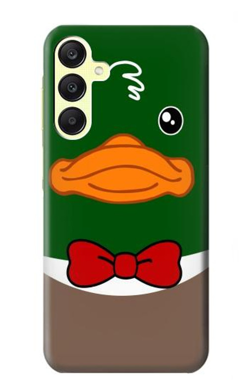 W2762 Green Head Mallard Duck Tuxedo Cartoon Case Cover Custodia e Flip Case per Samsung Galaxy A25 5G