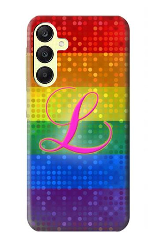 W2900 Rainbow LGBT Lesbian Pride Flag Case Cover Custodia e Flip Case per Samsung Galaxy A25 5G