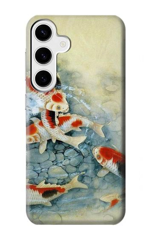 W1654 Koi Carp Fish Art Painting Case Cover Custodia e Flip Case per Samsung Galaxy S24 Plus
