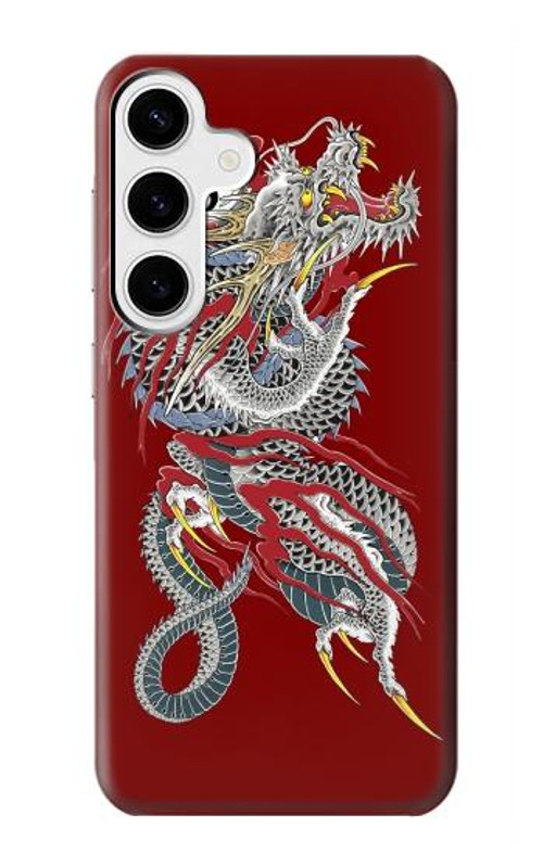 W2104 Yakuza Dragon Tattoo Case Cover Custodia e Flip Case per Samsung Galaxy S24 Plus
