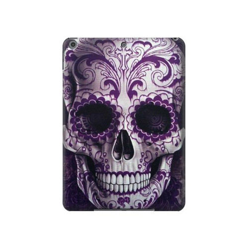 W3582 Purple Sugar Skull Tablet Case Cover Custodia per iPad 10.2 (2021,2020,2019), iPad 9 8 7