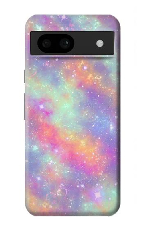 W3706 Pastel Rainbow Galaxy Pink Sky Case Cover Custodia e Flip Case per Google Pixel 8a