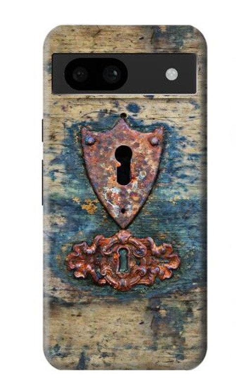 W3955 Vintage Keyhole Weather Door Case Cover Custodia e Flip Case per Google Pixel 8a