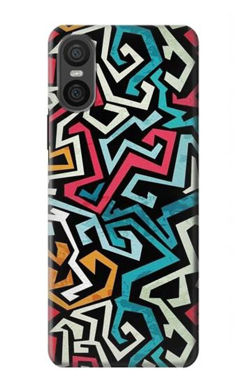 W3712 Pop Art Pattern Case Cover Custodia e Flip Case per Sony Xperia 10 VI