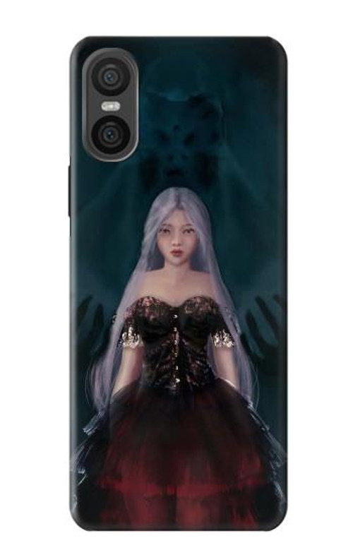 W3847 Lilith Devil Bride Gothic Girl Skull Grim Reaper Case Cover Custodia e Flip Case per Sony Xperia 10 VI