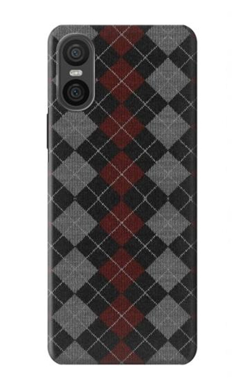W3907 Sweater Texture Case Cover Custodia e Flip Case per Sony Xperia 10 VI