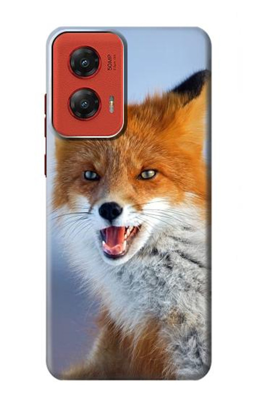 W0417 Fox Case Cover Custodia e Flip Case per Motorola Moto G Stylus 5G (2024)