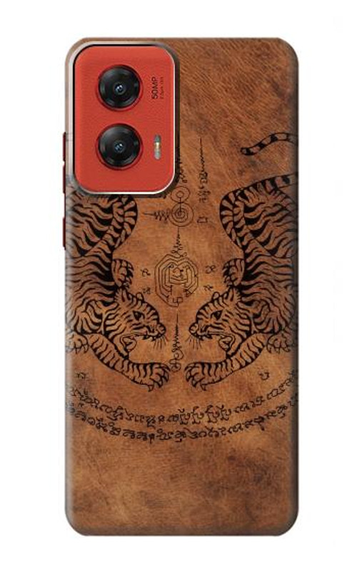 W3209 Sak Yant Twin Tiger Case Cover Custodia e Flip Case per Motorola Moto G Stylus 5G (2024)