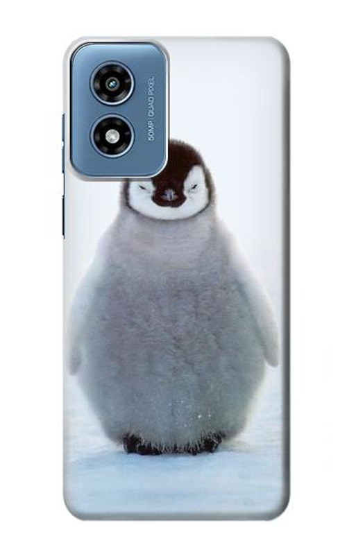 W1075 Penguin Ice Case Cover Custodia e Flip Case per Motorola Moto G Play 4G (2024)