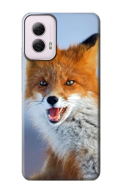 W0417 Fox Case Cover Custodia e Flip Case per Motorola Moto G Power 5G (2024)