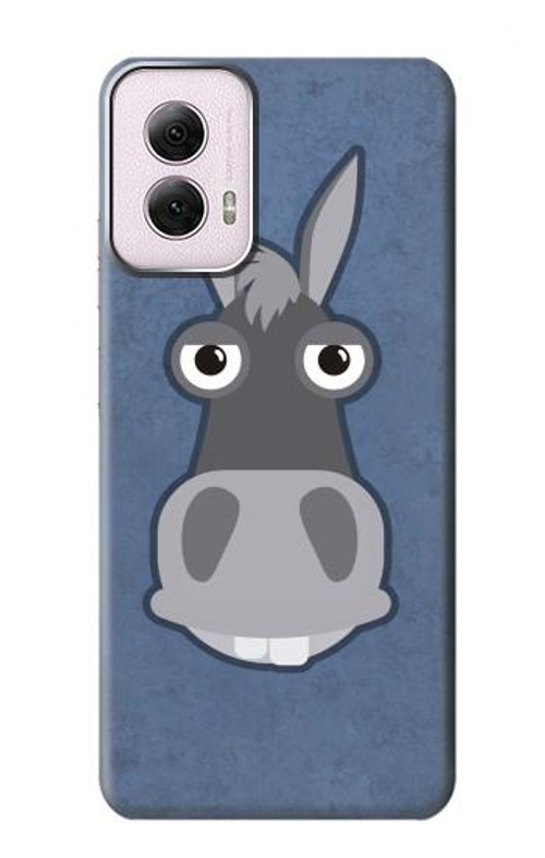 W3271 Donkey Cartoon Case Cover Custodia e Flip Case per Motorola Moto G Power 5G (2024)