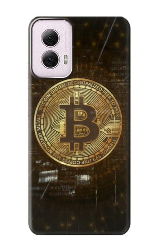 W3798 Cryptocurrency Bitcoin Case Cover Custodia e Flip Case per Motorola Moto G Power 5G (2024)