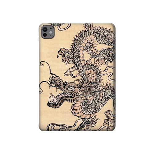 W0318 Antique Dragon Tablet Case Cover Custodia per iPad Pro 11 (2024)