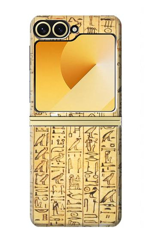 W1625 Egyptian Coffin Texts Case Cover Custodia e Flip Case per Samsung Galaxy Z Flip 6