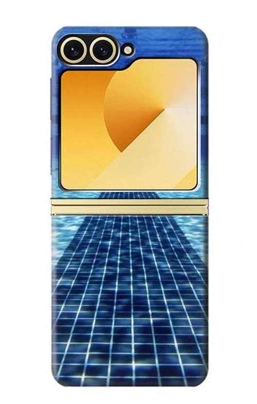 W2429 Swimming Pool Case Cover Custodia e Flip Case per Samsung Galaxy Z Flip 6