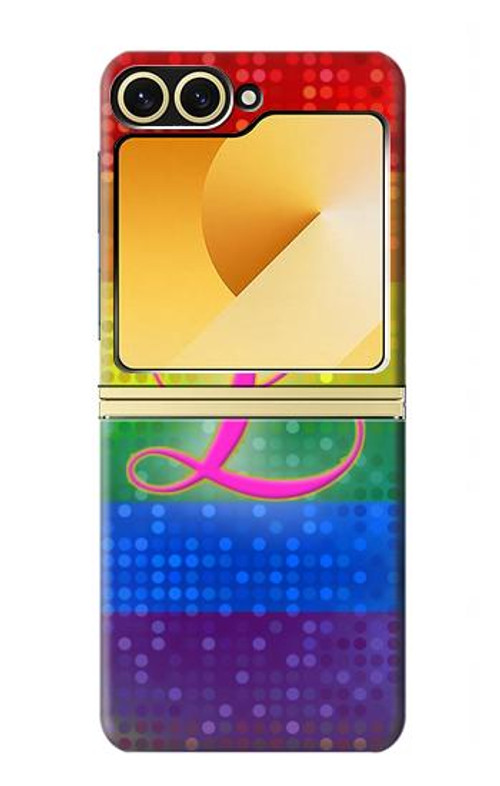 W2900 Rainbow LGBT Lesbian Pride Flag Case Cover Custodia e Flip Case per Samsung Galaxy Z Flip 6