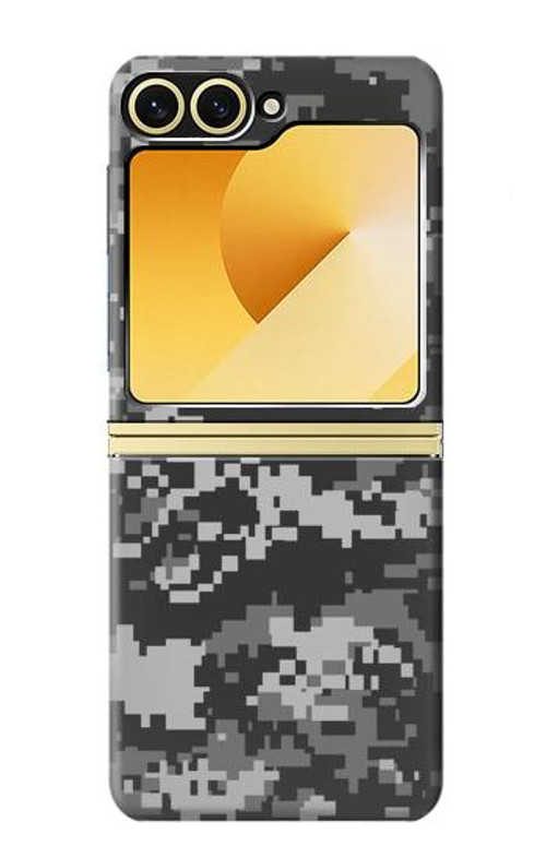 W3293 Urban Black Camo Camouflage Case Cover Custodia e Flip Case per Samsung Galaxy Z Flip 6