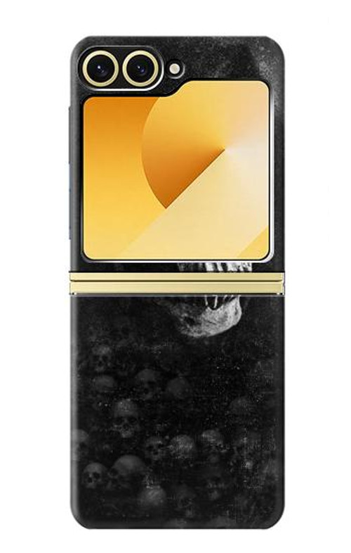 W3333 Death Skull Grim Reaper Case Cover Custodia e Flip Case per Samsung Galaxy Z Flip 6