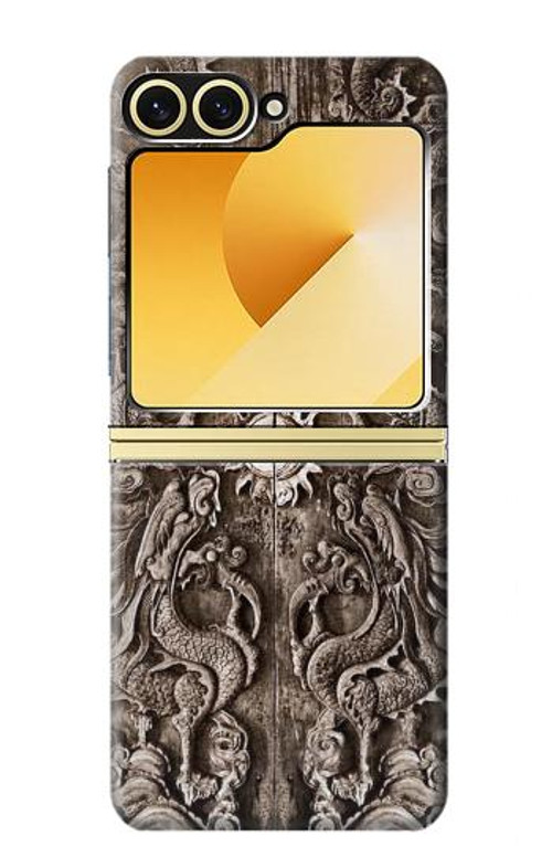 W3395 Dragon Door Case Cover Custodia e Flip Case per Samsung Galaxy Z Flip 6