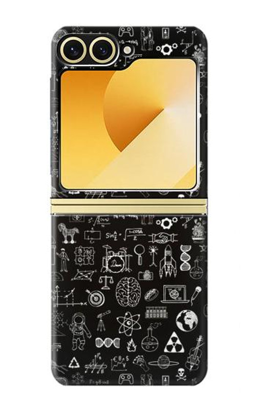 W3426 Blackboard Science Case Cover Custodia e Flip Case per Samsung Galaxy Z Flip 6