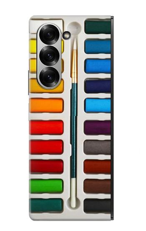 W3243 Watercolor Paint Set Case Cover Custodia e Flip Case per Samsung Galaxy Z Fold 6