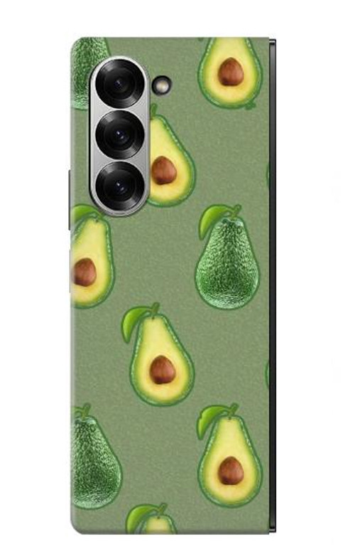 W3285 Avocado Fruit Pattern Case Cover Custodia e Flip Case per Samsung Galaxy Z Fold 6