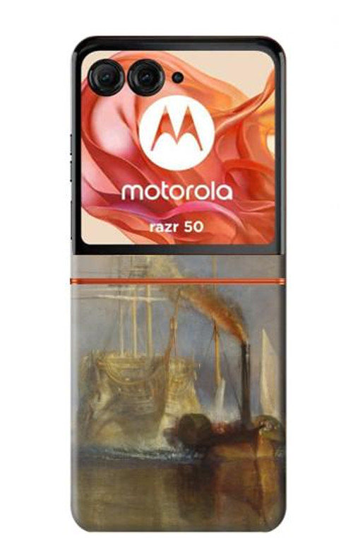 W3338 J. M. W. Turner The Fighting Temeraire Case Cover Custodia e Flip Case per Motorola Razr 50
