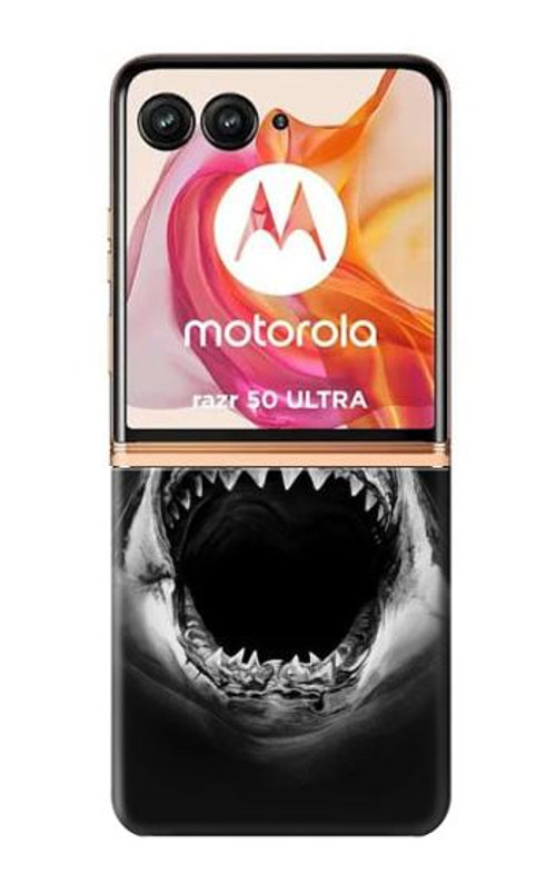 W3100 Great White Shark Case Cover Custodia e Flip Case per Motorola Razr 50 Ultra