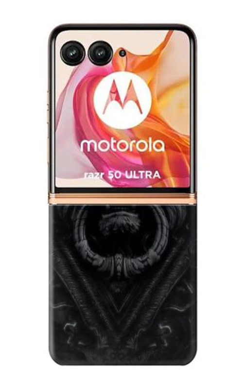 W3619 Dark Gothic Lion Case Cover Custodia e Flip Case per Motorola Razr 50 Ultra