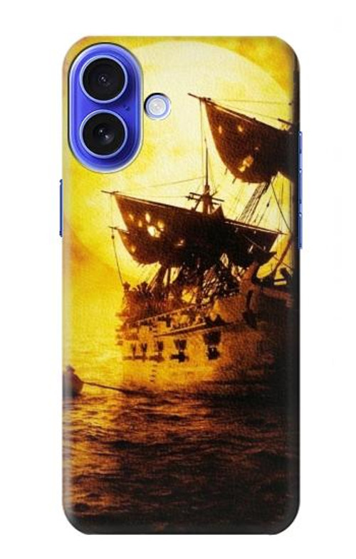 W0841 Pirates Black Pearl Case Cover Custodia e Flip Case per iPhone 16