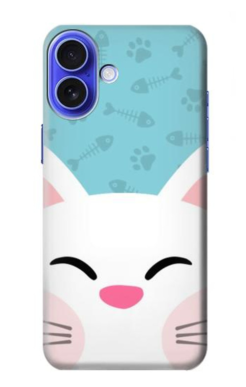 W3542 Cute Cat Cartoon Case Cover Custodia e Flip Case per iPhone 16