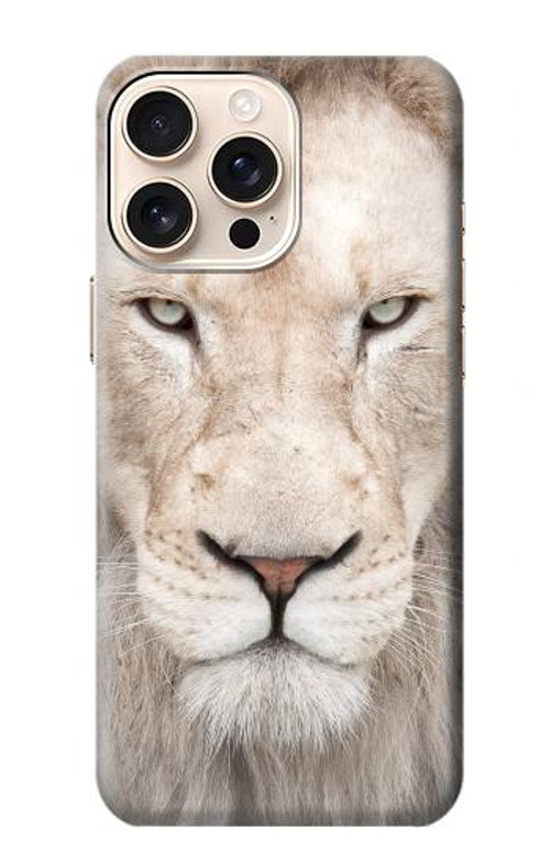 W2399 White Lion Face Case Cover Custodia e Flip Case per iPhone 16 pro