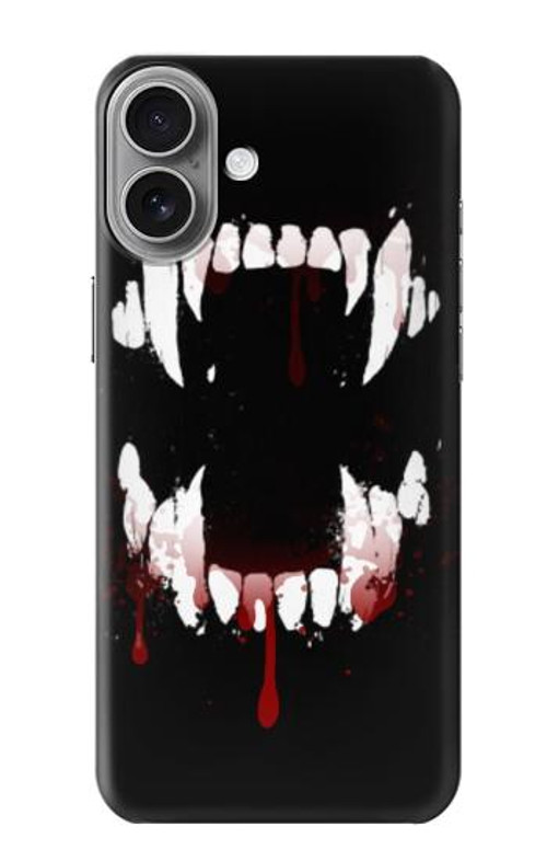 W3527 Vampire Teeth Bloodstain Case Cover Custodia e Flip Case per iPhone 16 plus